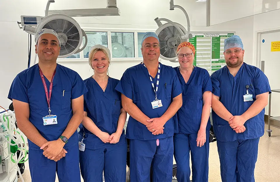 Oxford ENT Theatre Team, Nuffield Manor Hospital